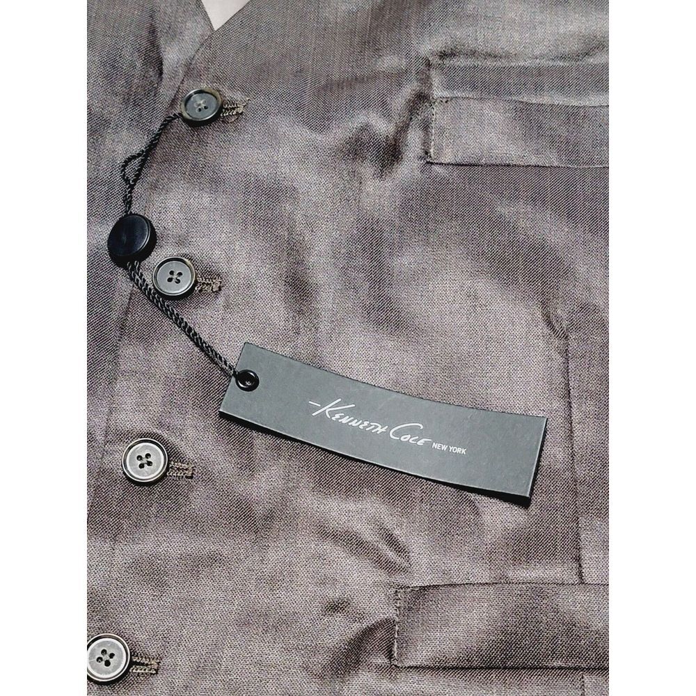 Kenneth Cole New York Vest Mens Large Med Brown Suit Business Formal Dress NWT - Picture 3 of 6